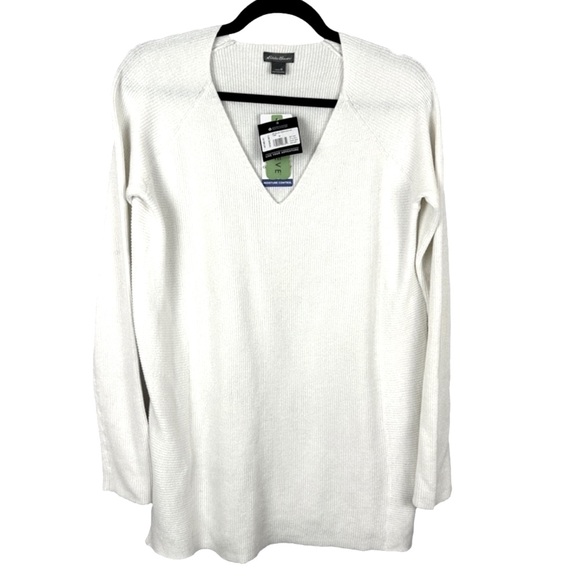 NWT š¦ Soft Ivory V-neck ribbed sweater | Medium - Picture 15 of 16